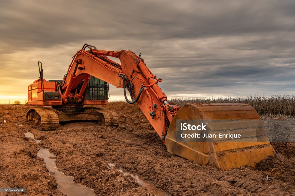 Heavy machinery for the construction